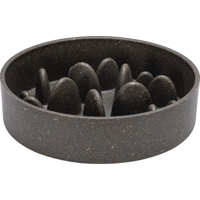 Designed by Lotte Bamboo Anti-Schrokbak Pom - Hond - Grijs - 800 ml