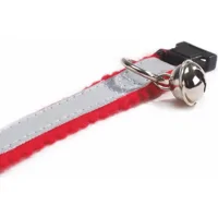 Beeztees Kattenhalsband - Grijs/Rood- 32 x 1 x 0,2 cm