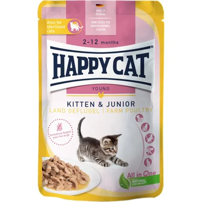 Happy Cat Kitten & Junior - Eend - 20 x 85 g