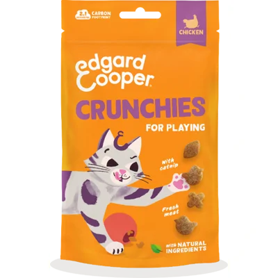 Edgard & Cooper Crunchies Kip kattensnacks 50 gram