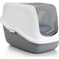 Kattenbak Nestor grijs/wit 56X39X38.5 cm