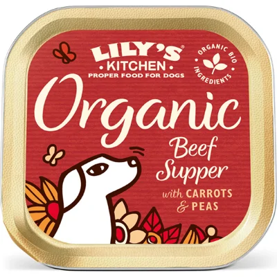 Lily's Kitchen Organic Supper Rund natvoer hond 11 x 150 gram
