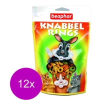 12x Beaphar Knabbelringetjes Konijnensnacks (Knaagdieren) 75 gr