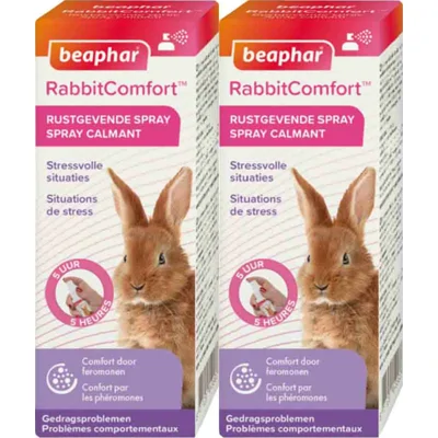2x Beaphar RabbitComfort Rustgevende Spray 30 ml