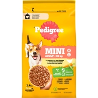 4x Pedigree Adult Hondenbrokken Mini Kip 1,4 kg