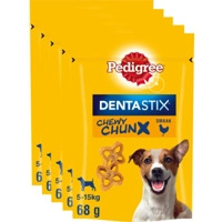 5x Pedigree Dentastix Chewy Chunx Hondensnacks Mini Kip 68 gr