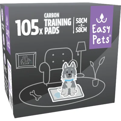 EasyPets Carbon Puppy Training Pads 58 x 58 cm 105 stuks