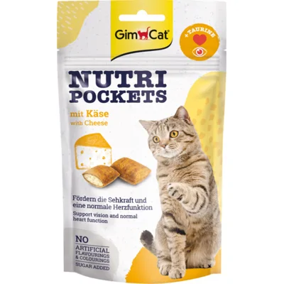 GimCat Nutri Pockets Kaas&Taurine 60 gr