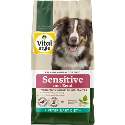 Vitalstyle Sensitive Hondenvoer Eend 12 kg