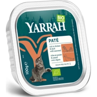 Yarrah Bio Alu Paté Grainfree Kattenvoer Nat Kip&Eend 100 gr