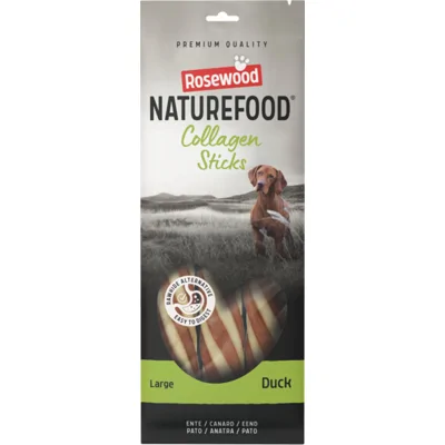 Rosewood Naturefood Hondensnack Collageen Sticks Duck L 240 gr