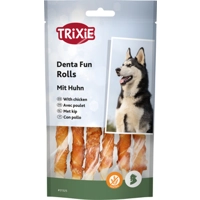 Trixie Denta Fun Chicken Chewing Rolls - 17 cm - 3 x 140 g