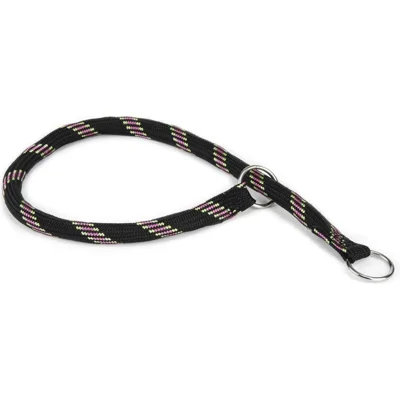 Beeztees Halsband Hond - Rond - Nylon - Zwart - 40 cm x 8 mm