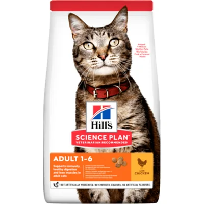 6x Hill's Science Plan Kattenvoer Adult Kip 1,5 kg