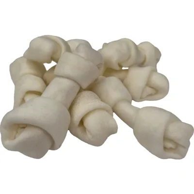 Brekz Dental Rawhide - knoopbeen kauwsnack hond 9 cm 2 x 10 stuks