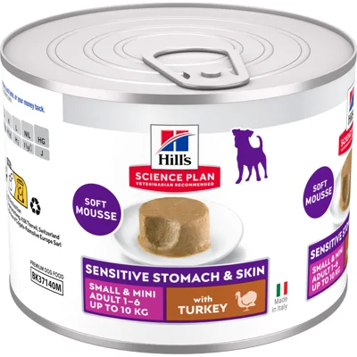 Hill's Science Plan Hondenvoer Nat Adult Sensitive Stomach & Skin Kalkoen 12 x 200 gr