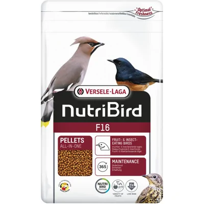 Nutribird F16 Vruchten- en insectenetende vogels 800 gram