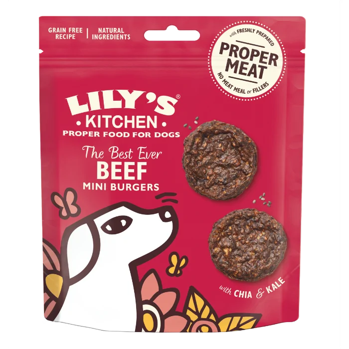 Lily's Kitchen Beef Miniburger met Rund hondensnacks 70 gram