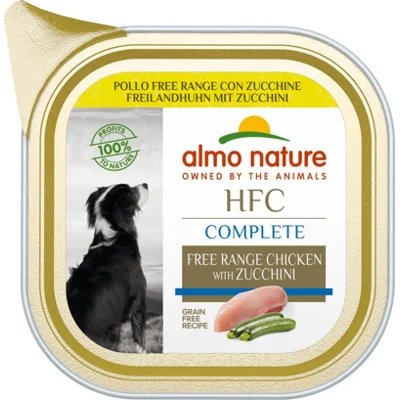Almo Nature HFC Complete vrije uitloopkip natvoer hond (85 g) 1 tray (17 x 85 g)