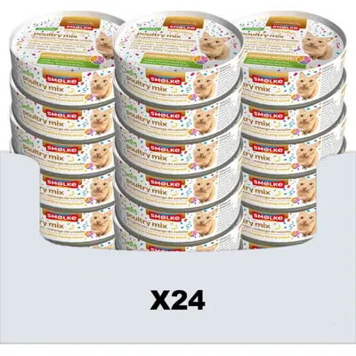 24x Smolke Kattenvoer Soft Paté Party Edition 80 gr