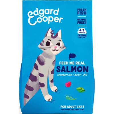4x Edgard&Cooper Kattenvoer Adult Zalm 2 kg