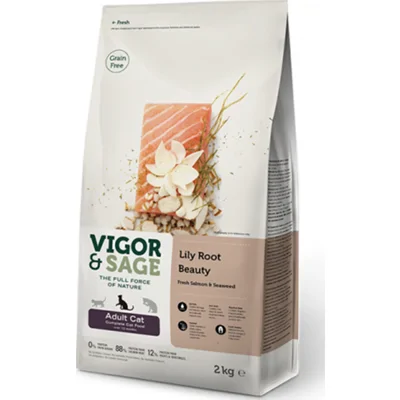 4x Vigor&Sage Kattenvoer Beauty Lily Root 2 kg