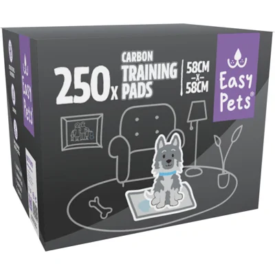 EasyPets Carbon puppy training pads 58 x 58 cm 250 stuks