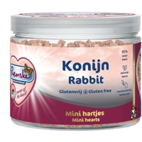 Renske Gezonde Beloning Hartjes Kattensnack mini Konijn 100 gr