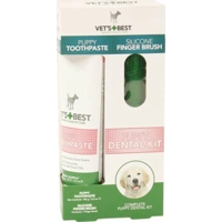 Vets-best Vet's Best Puppy Tandpasta + Vingerborstel Kit