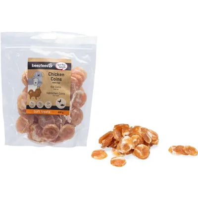 Beeztees Kip Coins met Vis - 400 g