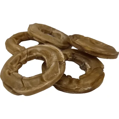 Brekz Dental Rawhide - ring kauwsnack hond 7,5 cm 2 x 5 stuks