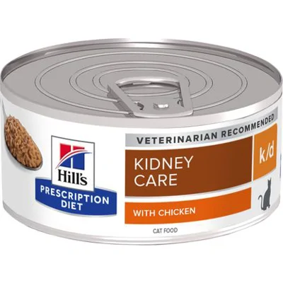 Hill's Prescription Diet k/d Kidney Care kattenvoer nat met Kip 156g blik