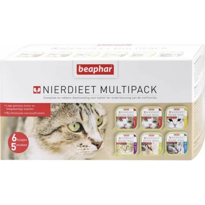 6x Beaphar Nierdieet Kattenvoer Nat Kat 6 x 100 gr