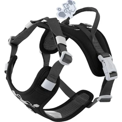 Hurtta Weekend Warrior Eco Harness 2 - Raven - 40-50 cm