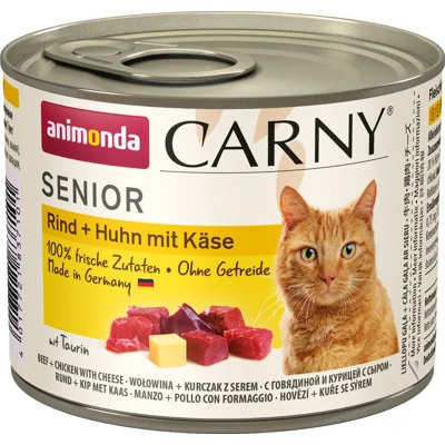 Animonda Carny Senior - Rund/Kip/Kaas - 6 x 200 g