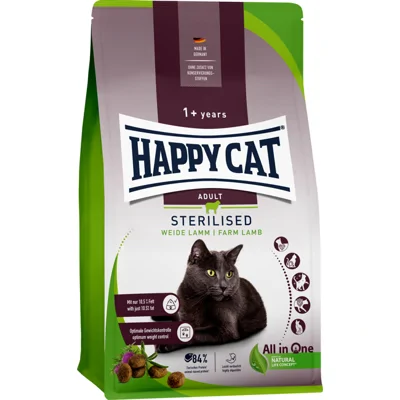 Happy Cat Sterilised Kattenvoer - Lam - 10 kg