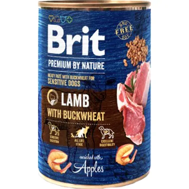 Brit Premium by Nature Meaty Paté Sensitive - Lam met boekweit - 6 x 400 g