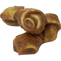Brekz Knotted BBQ Chicken hondensnack 2 verpakkingen Brekz Knotted BBQ Chicken hondensnack 2 verpakkingen
