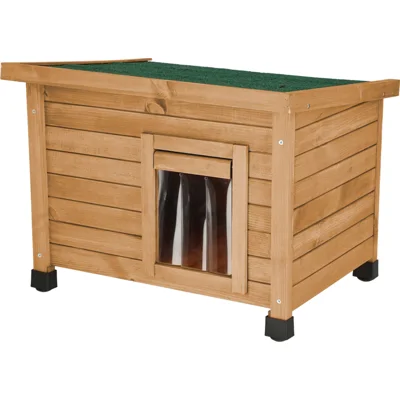 Kerbl Kattenhuis Rustica - bruin/ groen