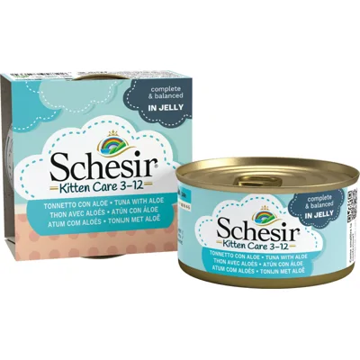 Schesir Kitten Tonijn met Aloe Per stuk