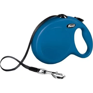 Flexi New Classic L Tape 8 meter Blauw