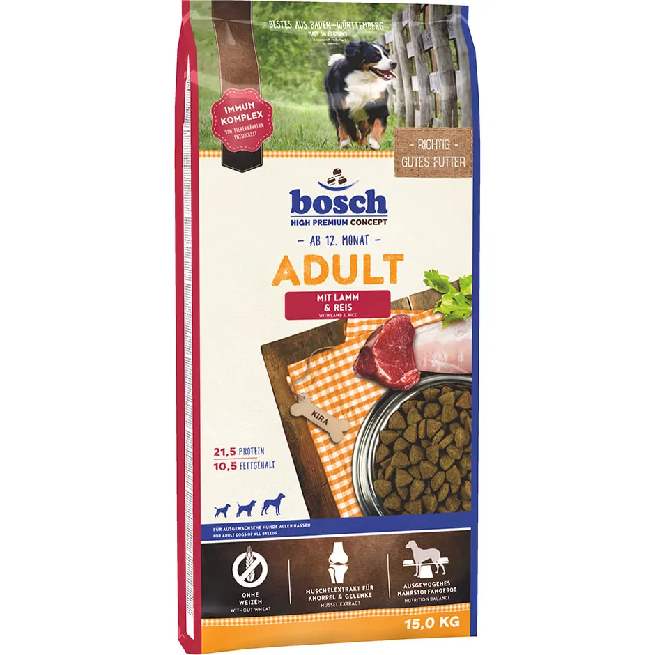 Bosch Adult Lam & Rijst Hond 15 kg