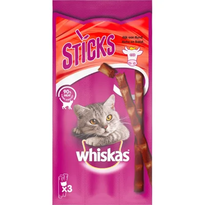 Whiskas Sticks voor de kat 10 x Zalm