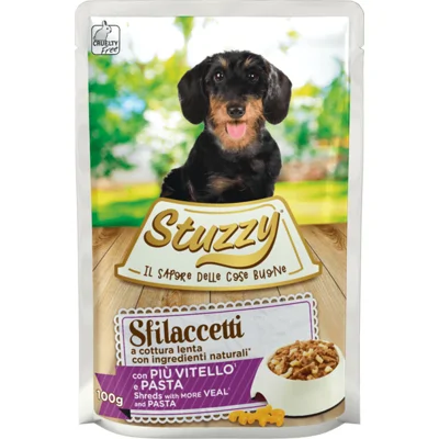 24x Stuzzy Hond Shreds Kalf - Pasta 100 gr