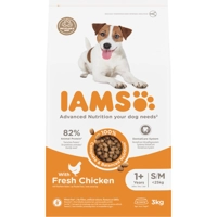 3x IAMS Dog Adult Small - Medium Kip 3 kg
