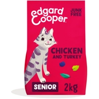 4x Edgard&Cooper Kattenvoer Senior Kip - Kalkoen 2 kg
