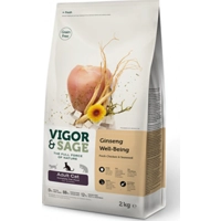4x Vigor&Sage Kattenvoer Well-Being Ginseng 2 kg