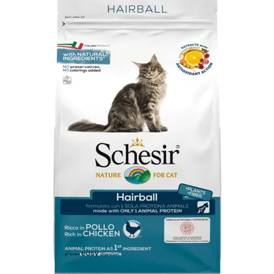 Schesir Kattenvoer Dry Hairball Kip 1,5 kg