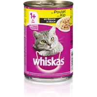 Whiskas Blik Adult Brokjes in Saus Kip 400 gr