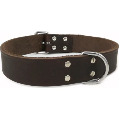 Leren Halsband Bruin 50 cm x 20 mm